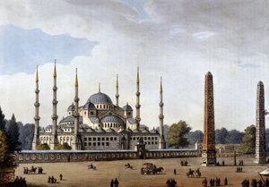 نتينوبل. بعوضة القديسة صوفيا (آيا صوفيا). نقش من نهاية القرن التاسع عشر بواسطة فنان غير معروف