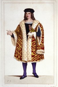 صورة لغيوم دي مونتمورنسي (حوالي 1453-1531) نقش عام 1830. بواسطة فنان غير معروف