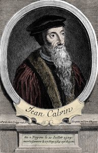 صورة جان كالفين (1509-1564) ، مصلح وكاتب ديني فرنسي. بواسطة فنان غير معروف