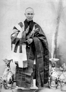 بونزي أنامي في كوتشينشينا، الهند الصينية، حوالي عام 1900 (صورة فوتوغرافية بالأبيض والأسود) بواسطة مصور غير معروف