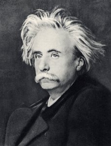 إدفارد (هاجيروب) جريج (1843-1907) الملحن النرويجي (صورة فوتوغرافية بالأبيض والأسود) بواسطة مصور غير معروف