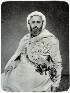بورترية أف أبدلكدر (عبد القادر) إن ١٨٧٥ - فوتوغراف. بواسطة مصور غير معروف