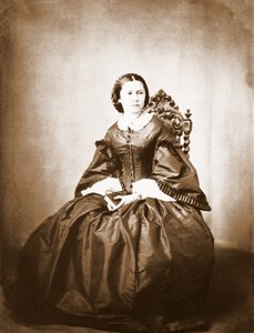 صورة لكلارا شومان (1819 - 1896) ، زوجة روبرت شومان. بواسطة مصور غير معروف
