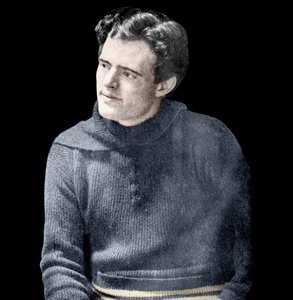 صورة لجاك لندن (1876-1916) ، الروائي الأمريكي. بواسطة مصور غير معروف