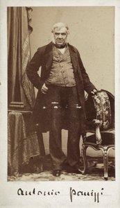 صورة شخصية للسيناتور أنطونيو بانيتزي (1797-1879) مدير مكتبة المتحف البريطاني بواسطة مصور غير معروف