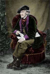 صورة شخصية للملحن ريتشارد فاغنر (1813-1883) في فيلا تريبشين في لوسيرن ، سويسرا.