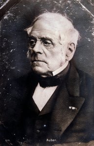 صورة للملحن الإنجليزي دانيال فرانسوا إسبريت أوبر (1782-1871) صورة فوتوغرافية. القرن ال 19. ميلان ، مكتبة ديل كونسيرفاتوريو بواسطة مصور غير معروف