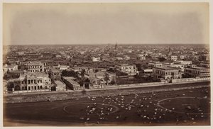 "منظر من نصب Ochterlony التذكاري" ، كلكتا بواسطة مصور غير معروف