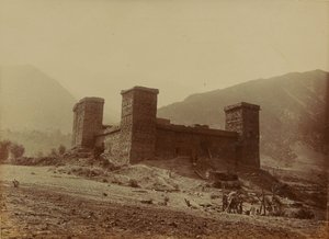 منظر لحصن تشيترال ، 1895 بواسطة مصور غير معروف