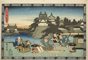 الفصل 3 (ساندانمي) من مسلسل "انتقام الخدم المخلصين (تشوشينغورا)" بواسطة Utagawa Hiroshige