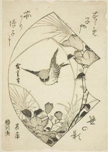 زهرة الخريف والعصفور بواسطة Utagawa Hiroshige