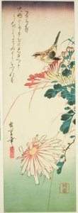 الطيور والأقحوان بواسطة Utagawa Hiroshige