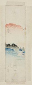 مغلف مع المناظر الطبيعية بواسطة Utagawa Hiroshige