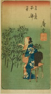 Fuchu ، قسم من الورقة رقم. 5 من سلسلة "القواطع من ثلاث وخمسين محطة (Gojusan tsugi harimaze)" بواسطة Utagawa Hiroshige