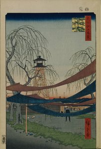 ملعب ركوب الخيل هاتسون في Bakuro-cho مائة مشاهدة شهيرة لإيدو ، 1856-1858 بواسطة Utagawa Hiroshige