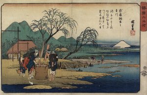 نهر جوهرة تشوفو في مقاطعة موساشي ، 1835-1837