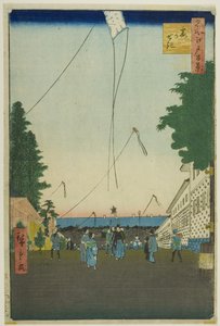 كاسوميغاسيكي، من سلسلة "مائة منظر شهير لإيدو (Meisho Edo hyakkei)" بواسطة Utagawa Hiroshige