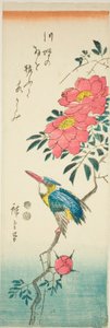 الرفراف والورود بواسطة Utagawa Hiroshige