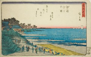 Low Tide at Susaki (Susaki shiohi no zu) ، من سلسلة "الأماكن الشهيرة في العاصمة الشرقية (توتو ميشو)" بواسطة Utagawa Hiroshige