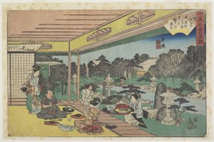 Musashiya في Ushijima ، ج .1835-1842