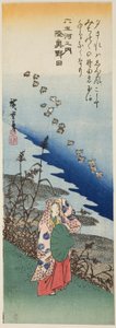 Noda Jewel River in Mutsu Province (Mutsu Noda), from the series "Six Jewel Rivers (Mu Tamagawa no uchi)" بواسطة Utagawa Hiroshige