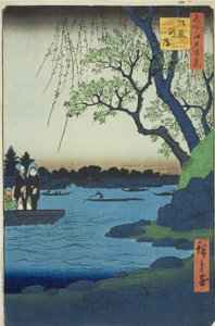أوماياغاشي ، من مسلسل "مائة منظر مشهور لإيدو (ميشو إيدو هياكي)" بواسطة Utagawa Hiroshige