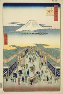 سوروجاتشو ، من مسلسل "مائة منظر مشهور لإيدو (ميشو إيدو هياكي)" بواسطة Utagawa Hiroshige