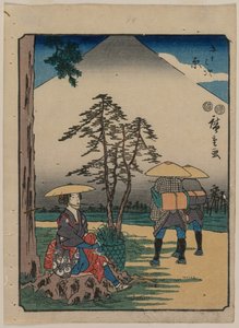 ثلاث وخمسون محطات توكايدو: هارا بواسطة Utagawa Hiroshige