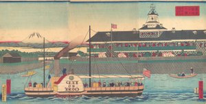 فندق Tsukiji في طوكيو طوكيو Tsukiji hoteru kan ، الشهر الخامس ، 1870.