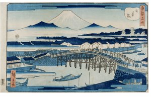 نيهونباشي من سلسلة مشاهير العاصمة الشرقية بواسطة Utagawa II Hiroshige