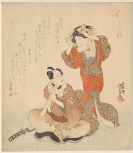 رجل وامرأة من مسلسل The Five Chivalrous Dandies بواسطة أوتاغاوا كونيسادا
