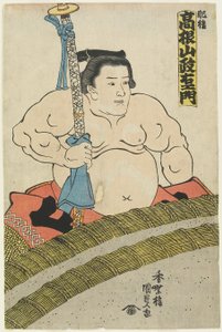 المصارع Takaneyama Seiemon من The Higo Stable ، 1830-1844 بواسطة أوتاغاوا كونيسادا