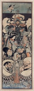 Seven Lucky Gods - Seven Lucky Gods بقلم كونيوشي ، أوتاغاوا (1797-1861) بواسطة Utagawa Kuniyoshi