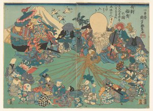 ارسم دفعة صحيحة بواسطة Utagawa Kuniyoshi