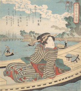 المشهد المائي 1840. بواسطة Utagawa Kuniyoshi