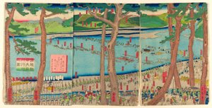 P صوت دوار لـ Minamoto no Yoritomo a c Ross tee Rive r بواسطة أوتاغاوا ساداهيدي