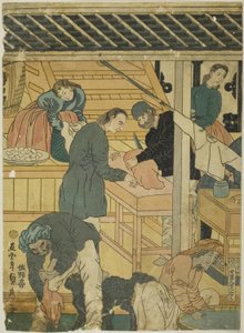 غرفة المبيعات في متجر تاجر أجنبي في يوكوهاما (Yokohama ijin shokan uriba no zu) بواسطة أوتاغاوا ساداهيدي