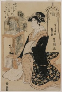 Hinazura of Chōjiya من سلسلة Beauties مثل Seven Komachi بواسطة أوتاغاوا تويوكوني
