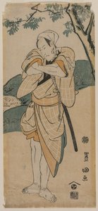 الممثل إيشيكاوا دانجورو باعتباره ساموراي ، 1769-1825. بواسطة أوتاغاوا تويوكوني