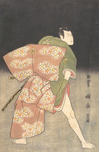 باندو مينوسوكي ميتسوجورو الثالث في دور شاب ساموراي 1796. بواسطة أوتاغاوا تويوكوني الأول