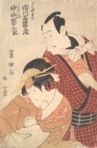Ichikawa Komazo II 1764-1838 في دور Akaneya Hanshichi من مسرحية Hadesuga ... ، حوالي 1798. بواسطة أوتاغاوا تويوكوني الأول