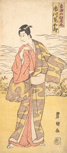 الممثل Ichikawa Aragoro في دور Yoshida no Matsuwaka-Maru ، حوالي 1790-1825. بواسطة أوتاغاوا تويوكوني الأول