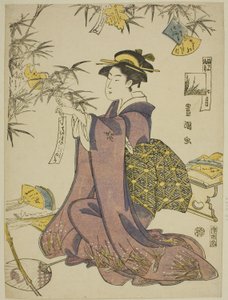 الشهر السابع (Shichi gatsu) من مسلسل "Fashionable Twelve Months (Furyu junikagetsu)" بواسطة أوتاغاوا تويوكوني الأول
