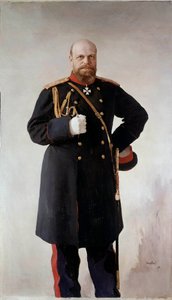 صورة على قدم الإسكندر الثالث (1845-1895) ، إمبراطور روسيا لوحة فالنتين سيروف (1865-1911) 1895 سانت بطرسبرغ. شاتو دي بيترهوف - صورة كاملة الطول للكسندر الثالث (1845-1895) ، إمبراطور روسيا. لوحة فالنتين سيروف (1865-1911) بواسطة فالنتين ألكسندروفيتش سيروف