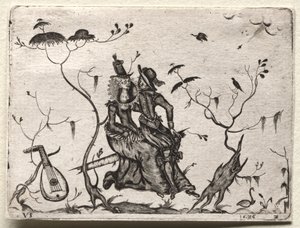 زوج من العشاق 1626. بواسطة فالنتين سيزينيوس