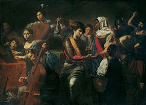 شركة Merry مع Fortune Teller ، 1631 بواسطة Valentin de Boullogne