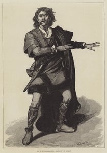 السيد H Irving مثل Macbeth