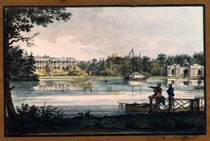 "" معرض كاميرون في قصر كاترين في تسارسكوي سيلو "" بواسطة فاليريان بلاتونوفيتش لانجر (1799-1870) ، مطبوعات حجرية ، ألوان مائية ، كاليفورنيا 1820 ، متحف الدولة في الهواء الطلق تسارسكوي سيلو ، سانت بطرسبرغ بواسطة فاليريان بلاتونوفيتش لانغر