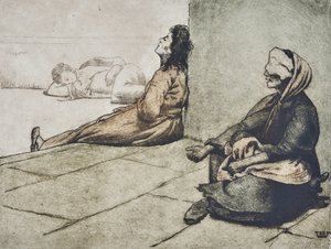 المتسولون في نابولي (رسم)
