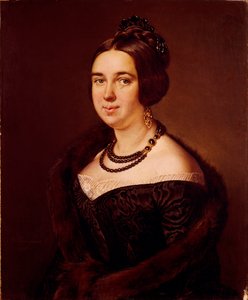 صورة للكونتيسة ألكسندرا أليكسيفنا أوبولينسكايا ، ني مازورينا 1817-1885 ، 1845